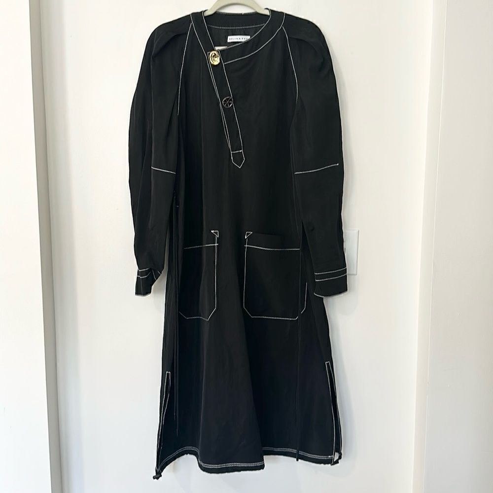 REJINA PYO Reese Shell Dress In Black Dress S